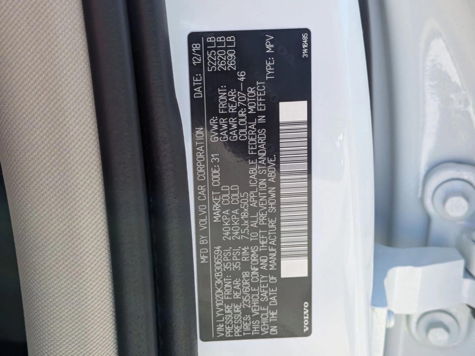 2019 Volvo XC60 T5 FWD Momentum