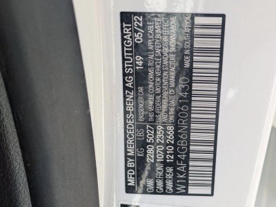 2022 Mercedes-Benz C-Class C 300 Sedan