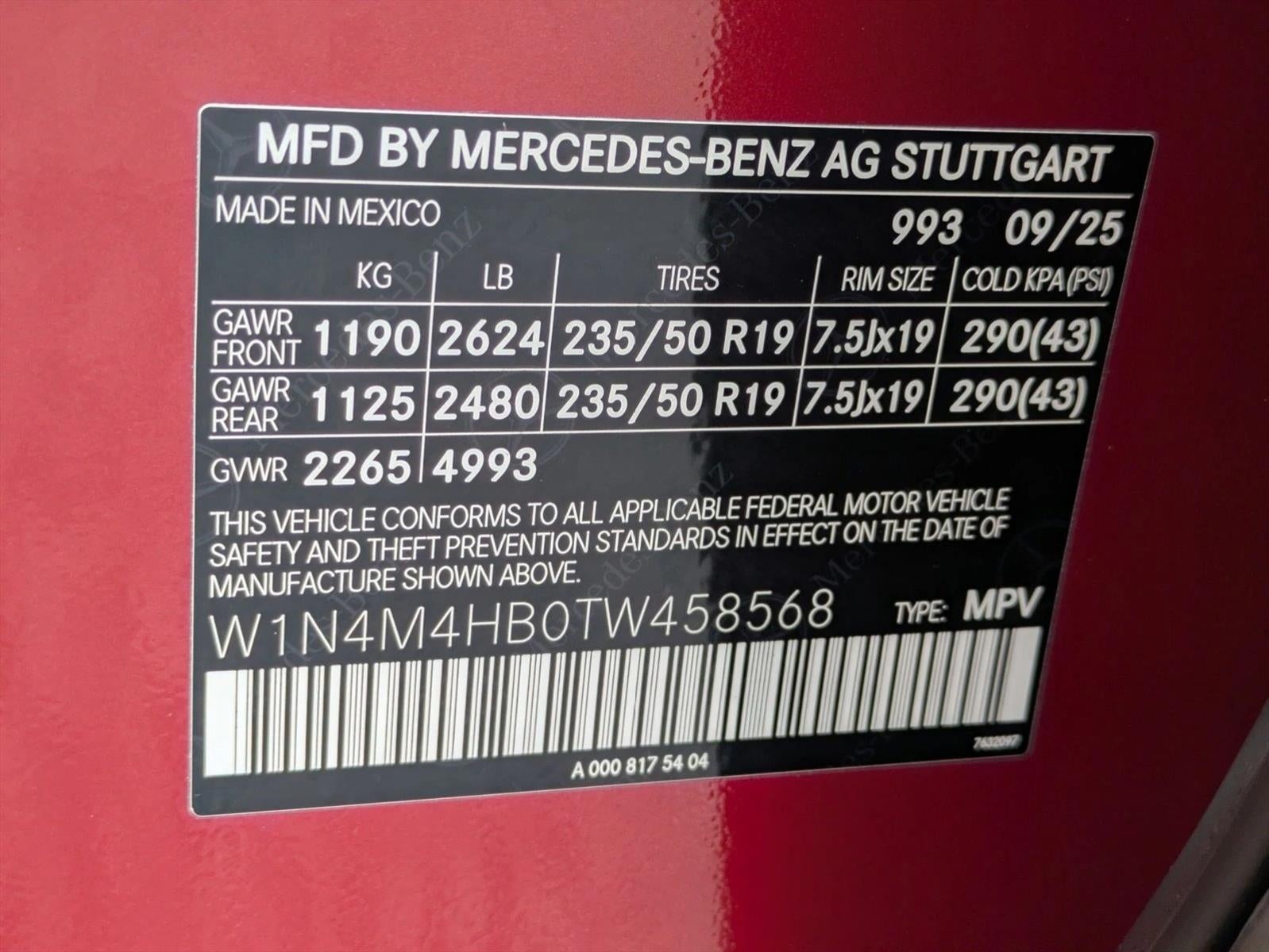 2026 Mercedes-Benz GLB GLB 250 4MATIC® SUV