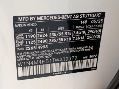 2026 Mercedes-Benz GLB GLB 250 4MATIC® SUV