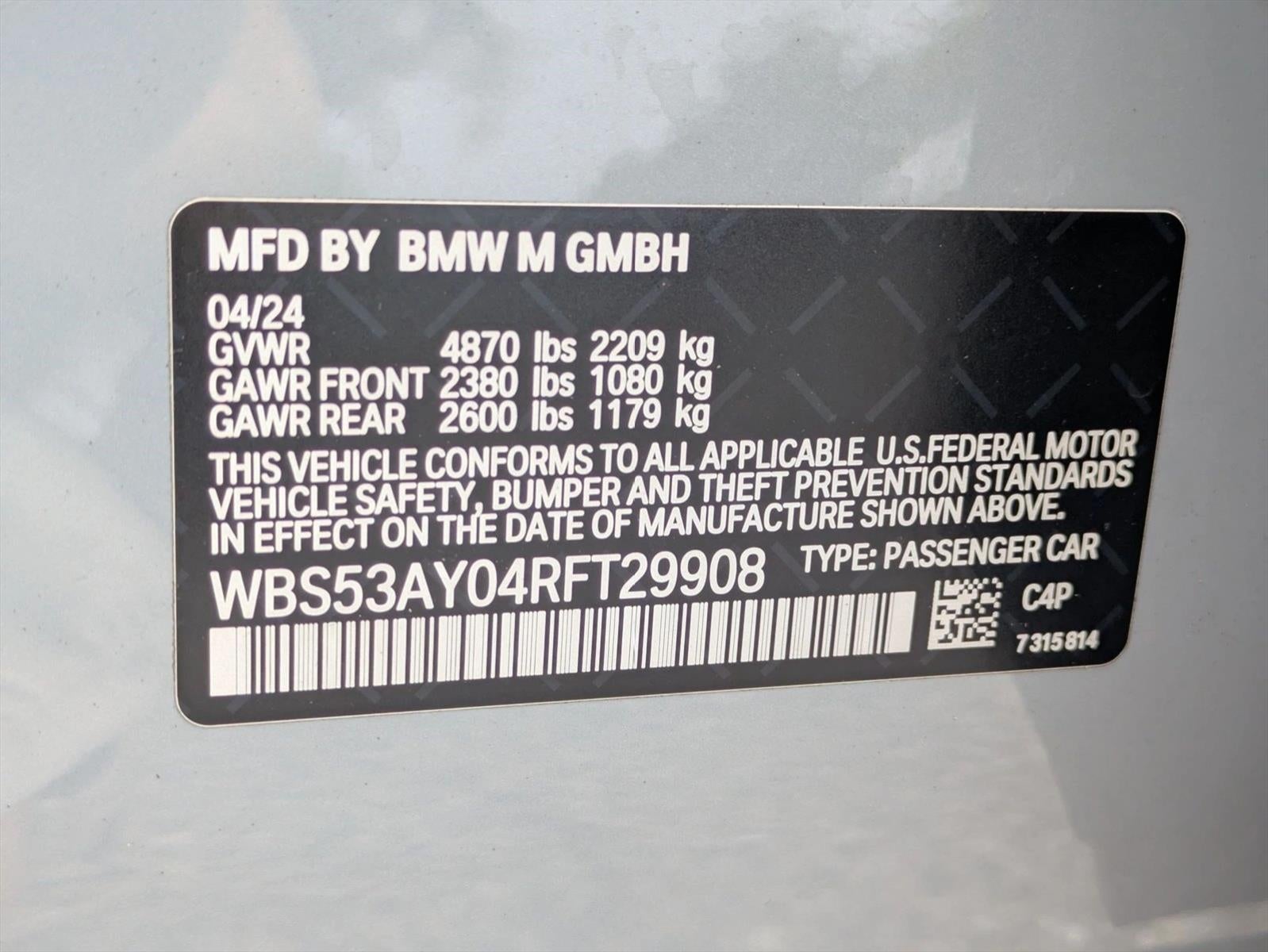 2024 BMW M3 M3 Sedan