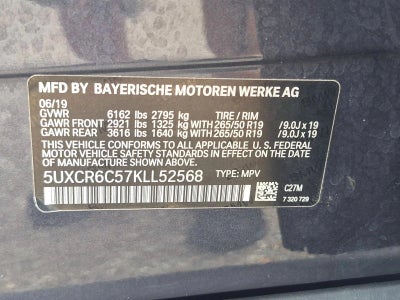 2019 BMW X5 xDrive40i Sports Activity Vehicle