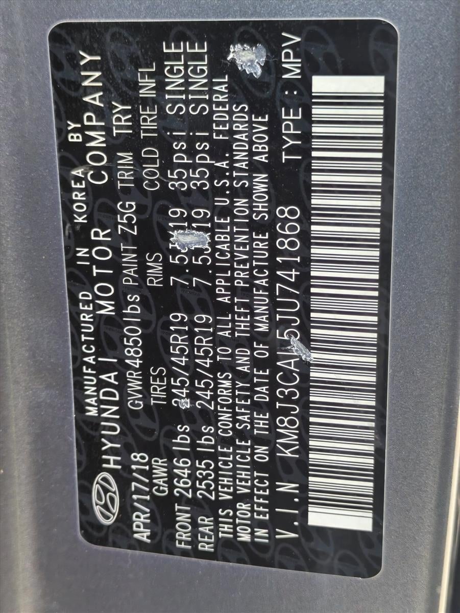 2018 Hyundai TUCSON Sport AWD