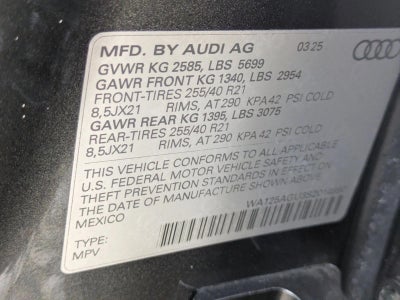 2025 Audi SQ5 Premium Plus 3.0 TFSI quattro