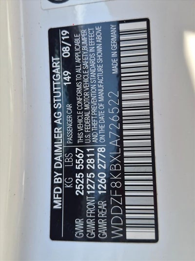 2020 Mercedes-Benz E-Class AMG® E 63 S 4MATIC®+ Sedan