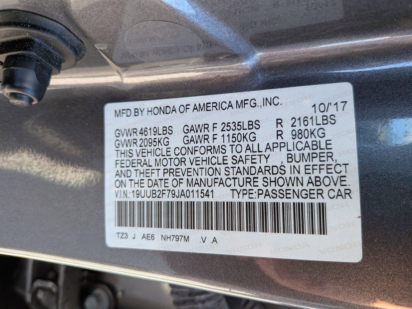 2018 Acura TLX 3.5L FWD w/Advance Pkg