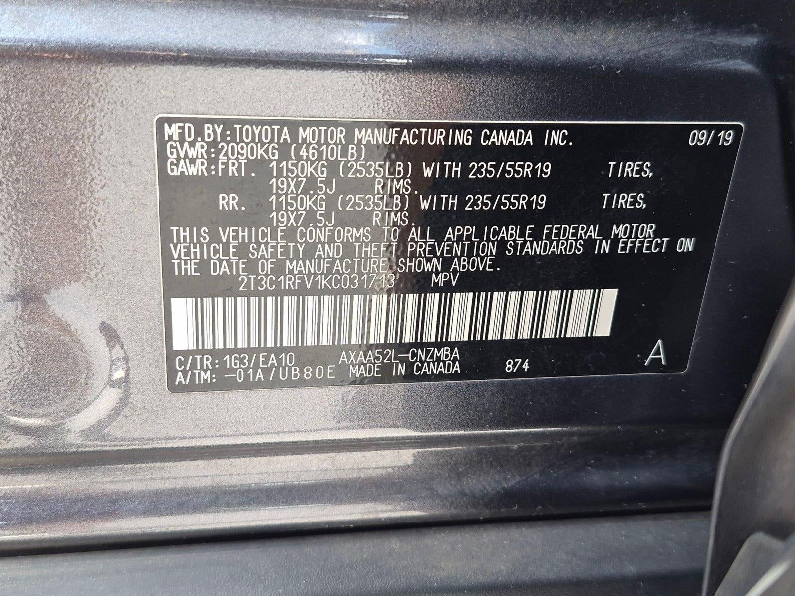 2019 Toyota RAV4 XLE Premium FWD (Natl)