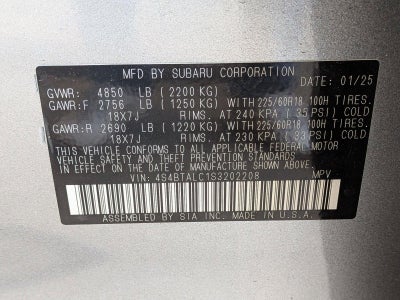 2025 Subaru Outback Onyx Edition AWD