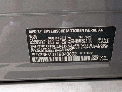 2026 BMW X7 xDrive40i Sports Activity Vehicle