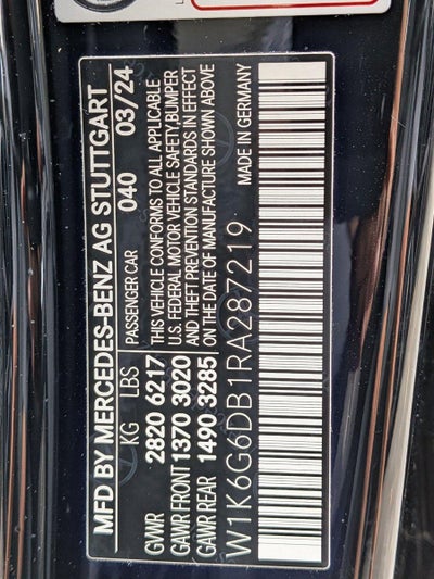 2024 Mercedes-Benz S-Class S 500 4MATIC® Sedan