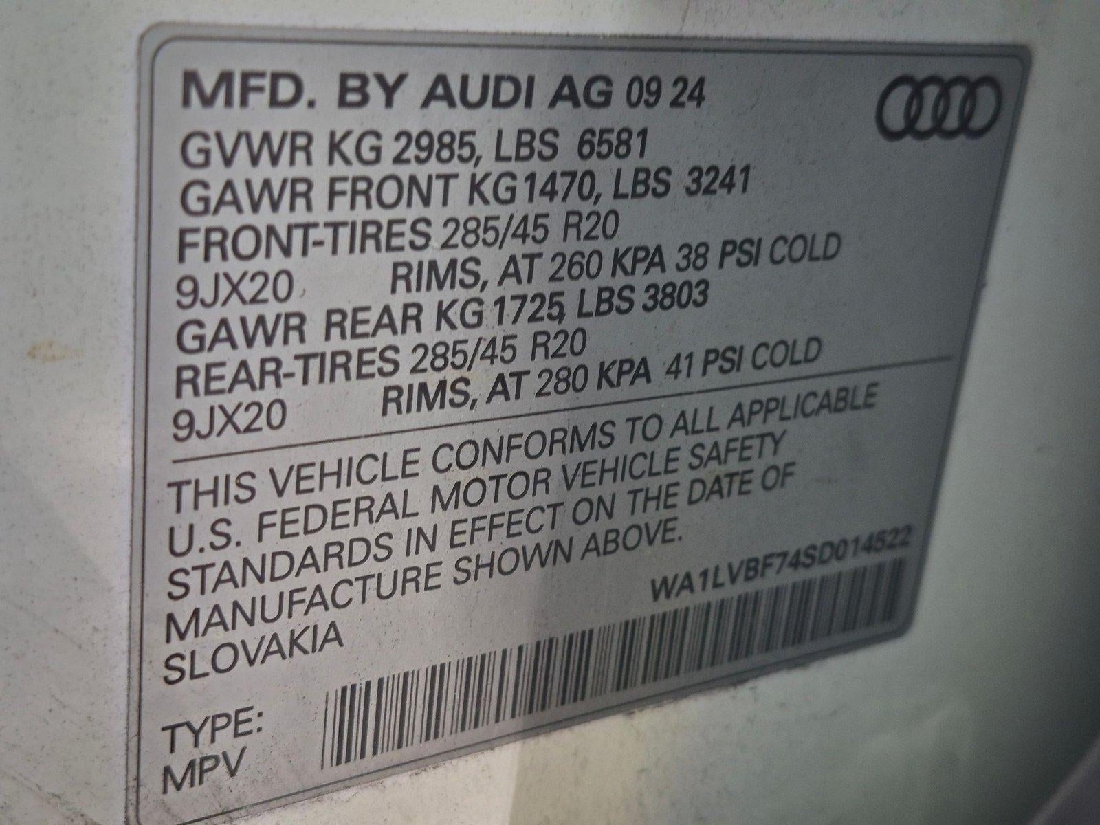 2025 Audi Q7 Premium Plus 55 TFSI quattro