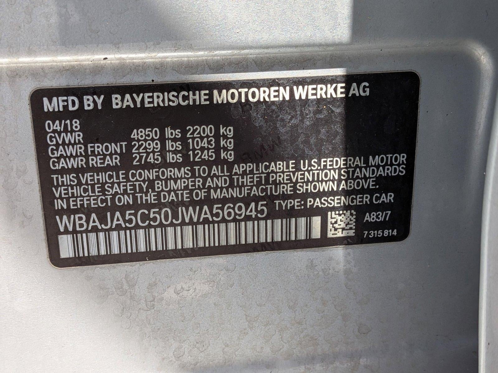 2018 BMW 530i Sedan