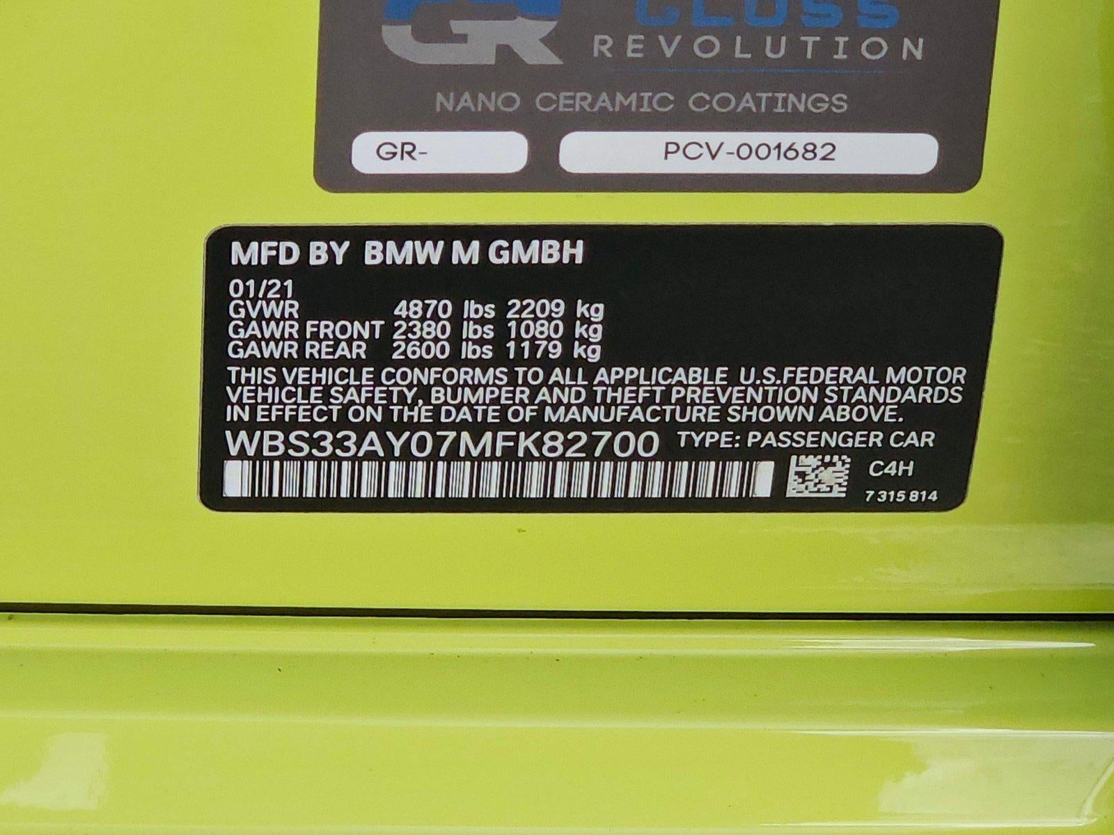 2021 BMW M3 M3 Competition Sedan