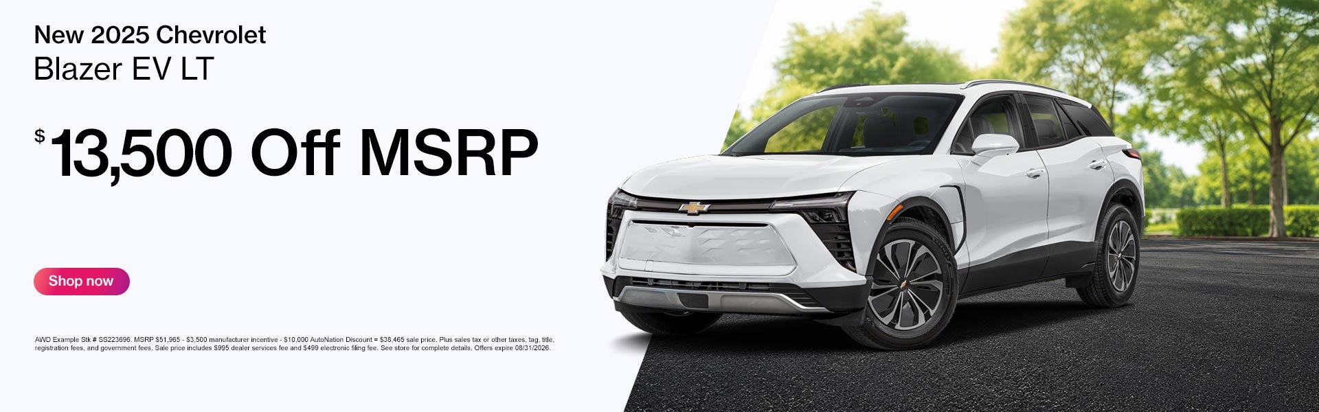 New 2025 Chevrolet Blazer Offer