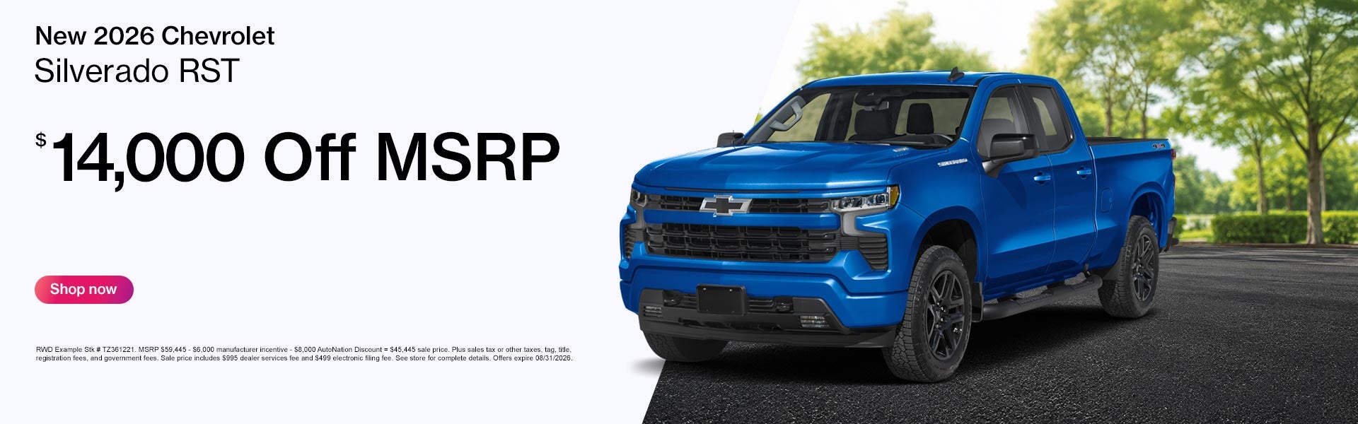 New 2026 Chevrolet Silverado Offer