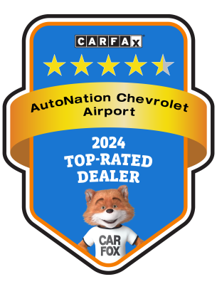 AutoNation Chevrolet Airport CARFAX Top-Rated Dealer 2024 badge