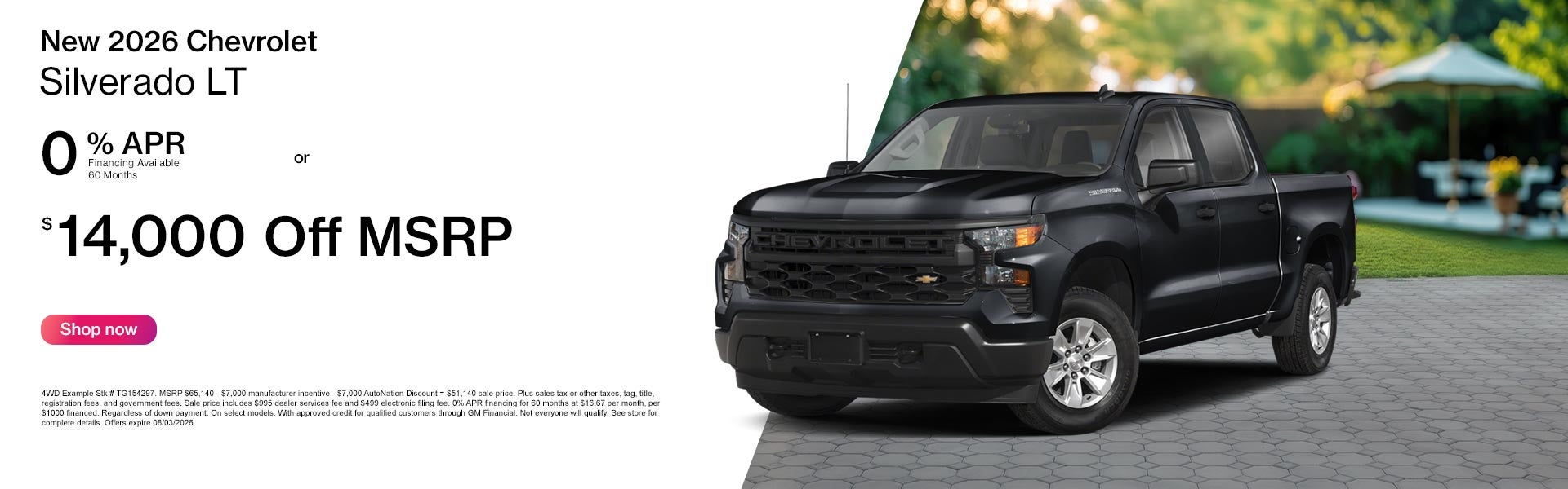 New 2026 Chevrolet Silverado APR Offer
